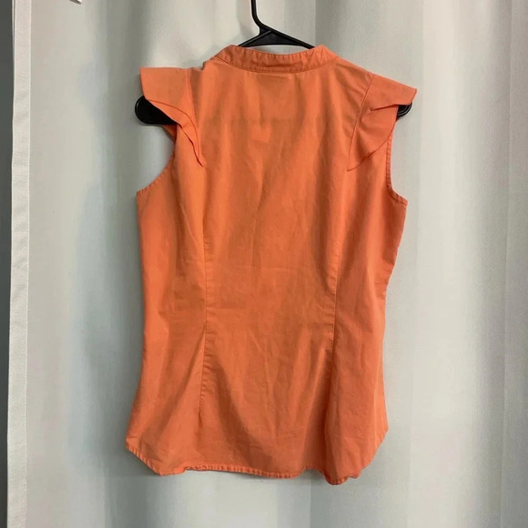 Worthington stretch orange sleeveless top size medium - Picture 4 of 8